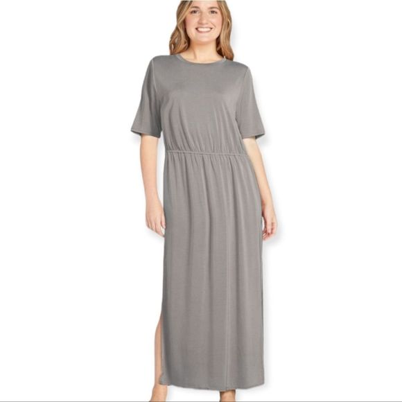 Scoop NYC Gray Maxi Dress - Picture 1 of 8